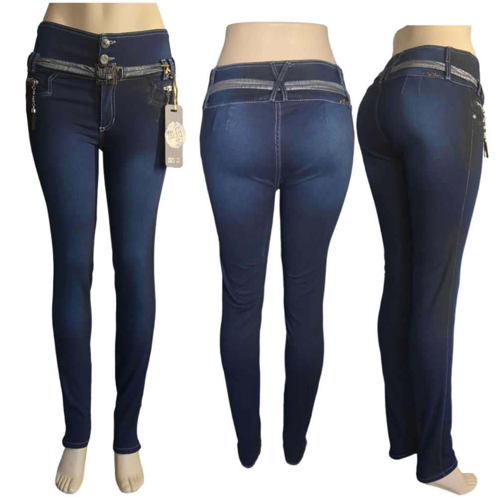 *NEW* Authentic Colombian But Lifting High Rise Skinny Wash jeans Size 12